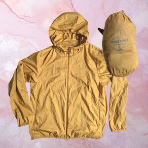 UNIQLO Women's Pocketable Parka Polyester Mustard Yellow XL